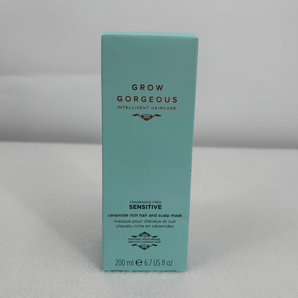 Grow Gorgeous Sensitive Ceramide Rich Hair and Scalp Mask 200ml Fragrance-Free